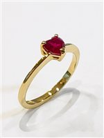 Anello Vidali Gioielli Donna in Oro giallo Rubino sintetico ANOR-84-34 - ANOR-84-34